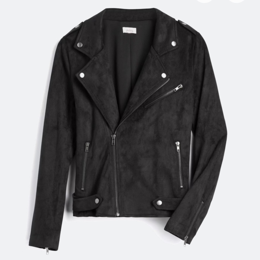 Kendari Faux Suede Jacket | Pixley | Black | Size Medium
